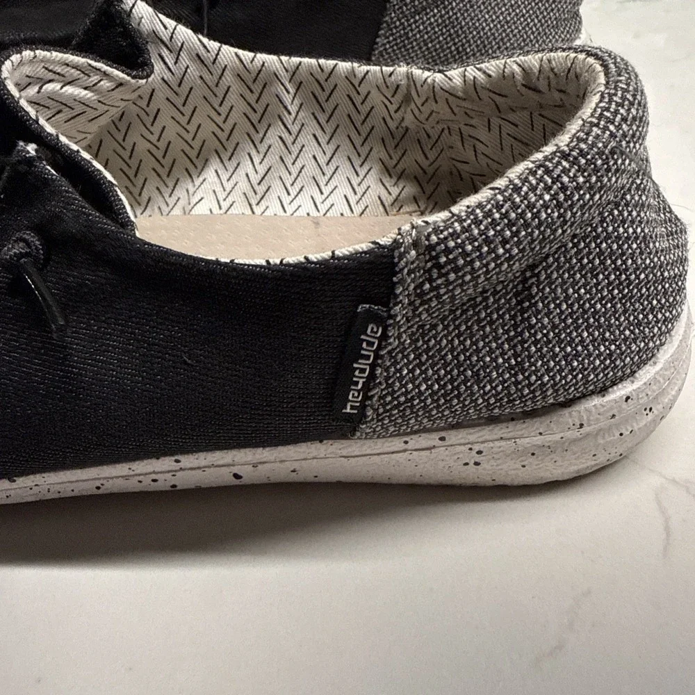 Hey Dude Wendy Funk Black‎ Men's Size 5 Women's Size 7 Comfort Shoes